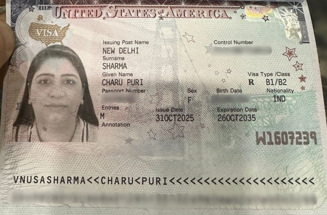 Charu Puri Sharma Visa